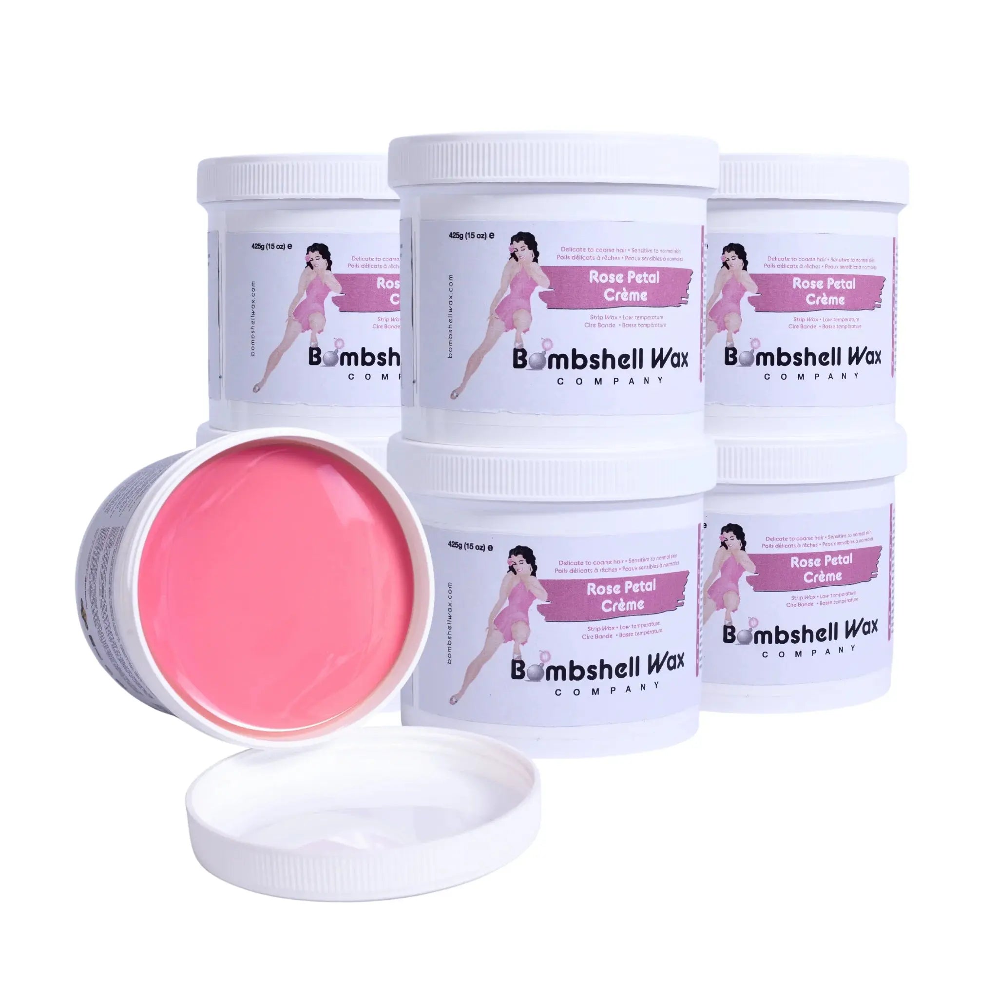 Rose Petal Cream Soft Wax bombshell wax