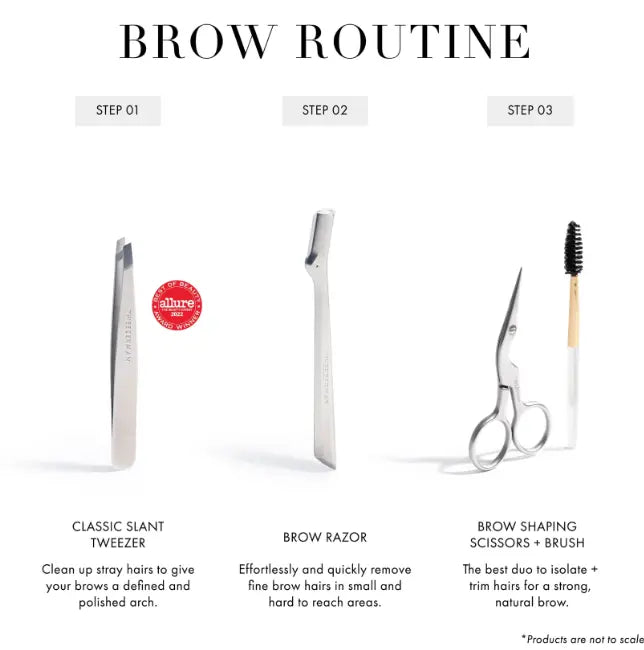Brow Shaping Scissors &amp; Brush Atomic Beauty Emporium