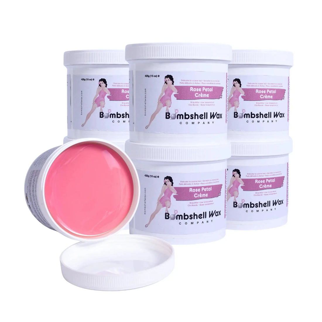 Rose Petal Cream Soft Wax bombshell wax