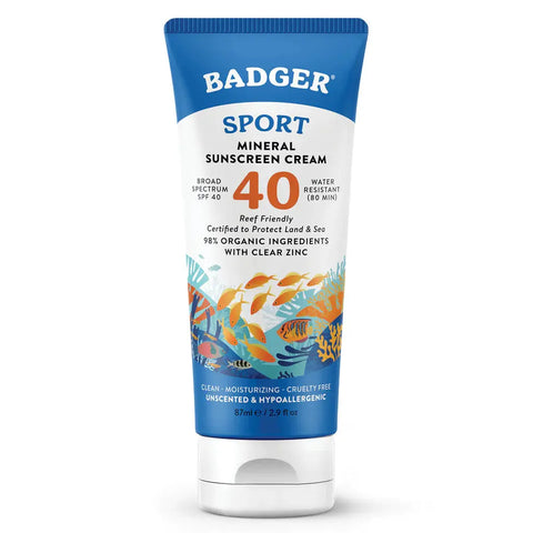 Sport Mineral Sunscreen Cream 35 SPF Badger Balm